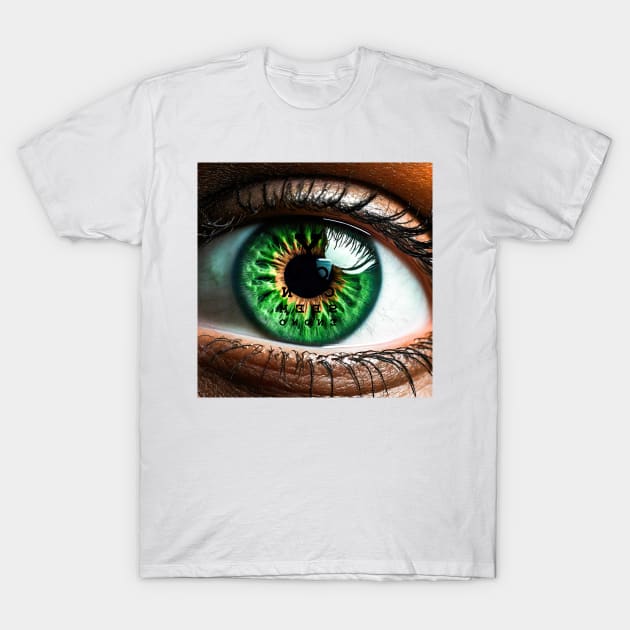 Up Close Eye  (CHART) T-Shirt by CreativePhil